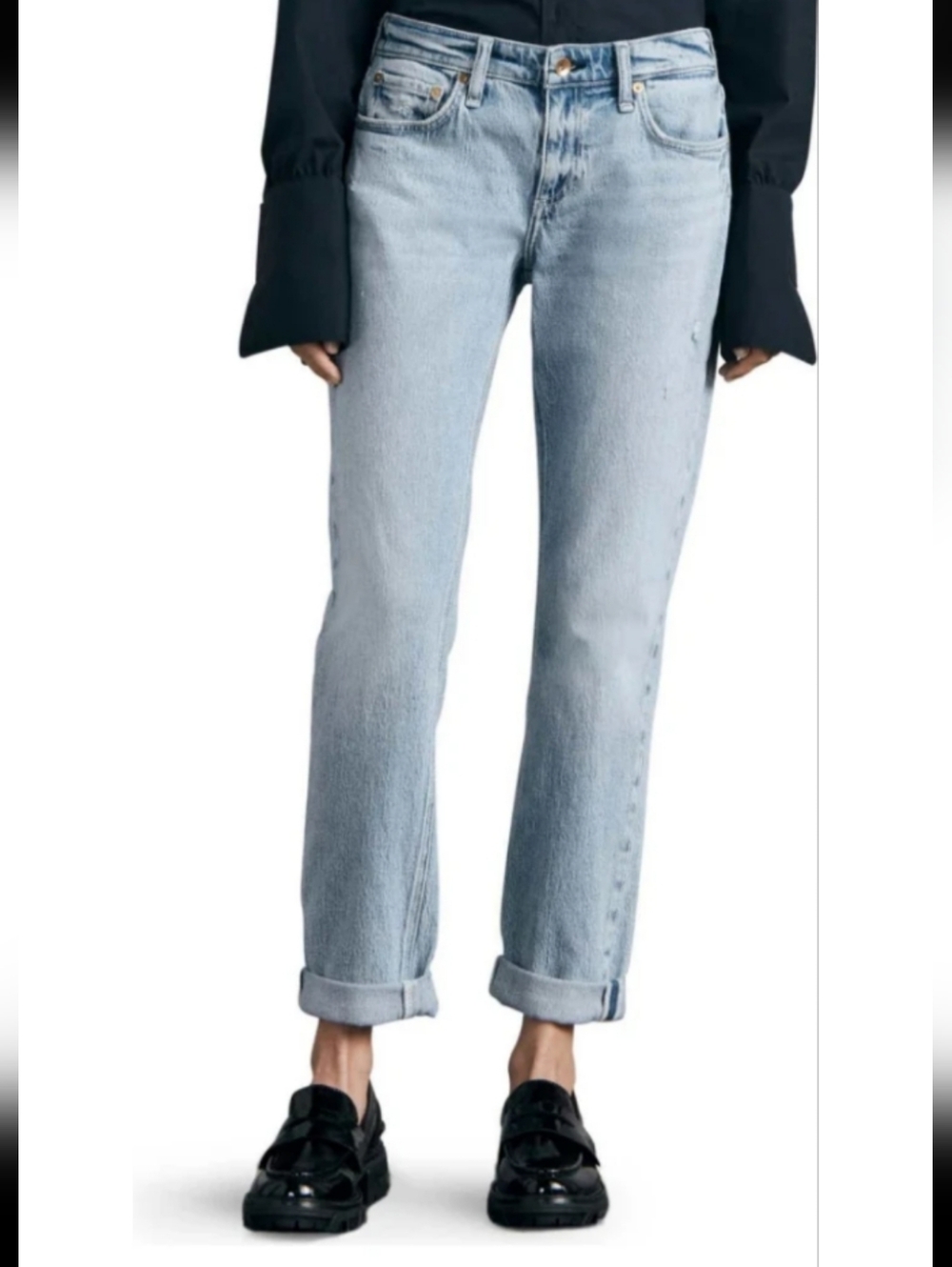 rag & bone Light Blue Boyfriend Jeans